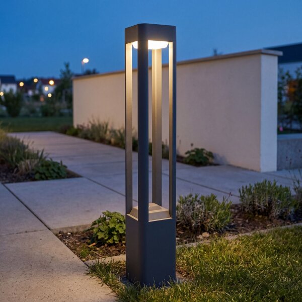 Außenlampe ALSEN Anthrazit 80cm IP54 GX53 blendarm