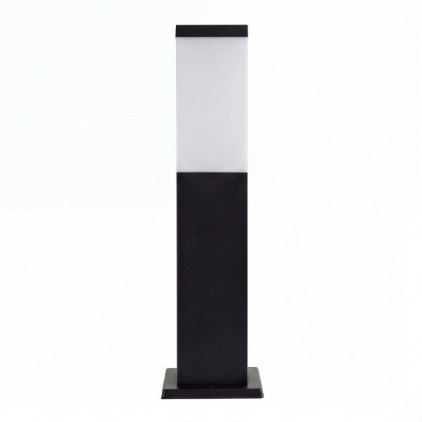 Lampe dextérieur noir acier inoxydable 45cm IP44 carré E27