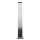 Borne déclairage en acier inoxydable argenté 65cm carré E27