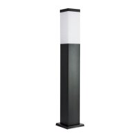 Eckige Pollerleuchte Schwarz Edelstahl 65cm