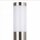 Lampe dallée en acier inoxydable 65 cm IP44 faible éblouissement E27