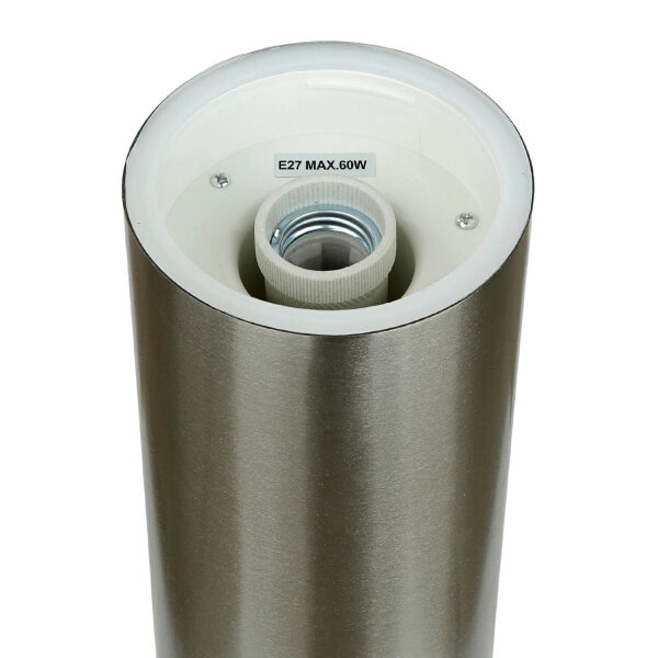 Außenlampe Edelstahl 75 cm blendarm IP44 rund E27