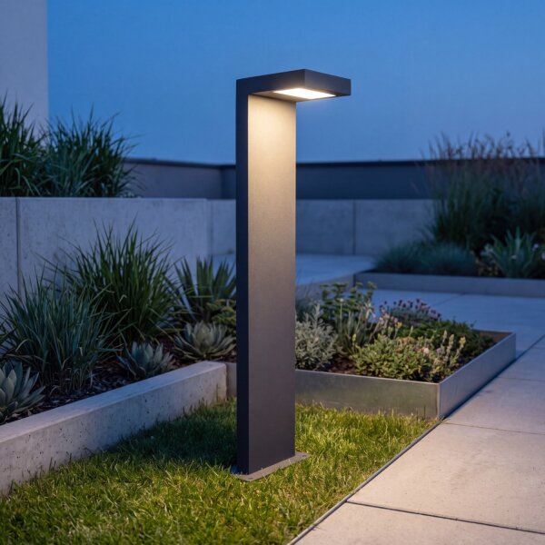 LED Außenleuchte Anthrazit IP54 wetterfest MILNER