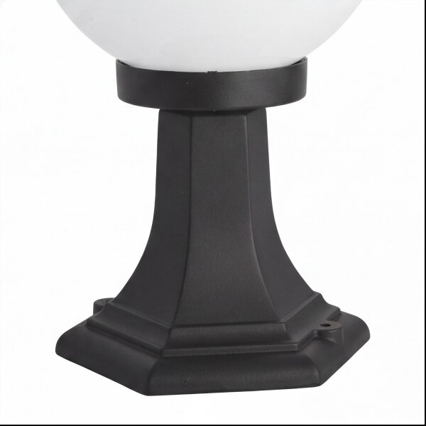 Lampe dextérieur noir blanc Abat-jour sphérique 36cm E27
