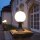 Lampe dextérieur noir blanc Abat-jour sphérique 36cm E27