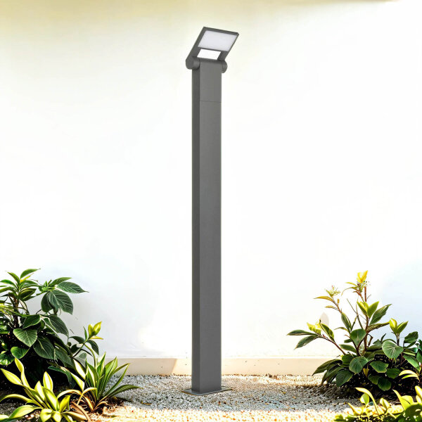 Lampe dallée à LED Anthracite IP54 4000K 600 lm 100 cm