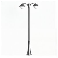 Candélabre noir hauteur 310 cm Rustique 2x E27