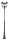 Rustikale Außenlampe Schwarz 195-295 cm IP43 E27