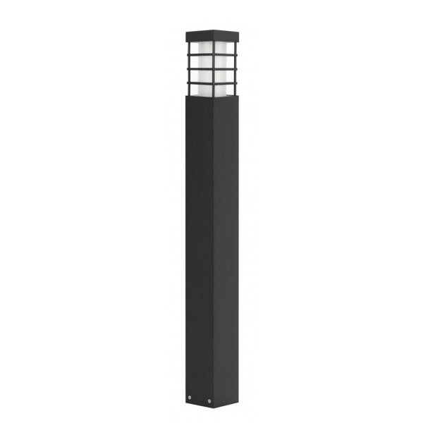 Lampe de jardin moderne carrée 75 cm IP54 noire