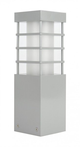 Petite lampe dallée en argent 25cm carrée résistante aux intempéries