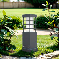 Luminaire dallée anthracite 25cm carré IP54...