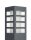Lampe dextérieur anthracite 50cm carrée IP54 faible éblouissement