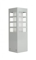 Au&szlig;enlampe in Silber 25cm klein wetterfest IP54