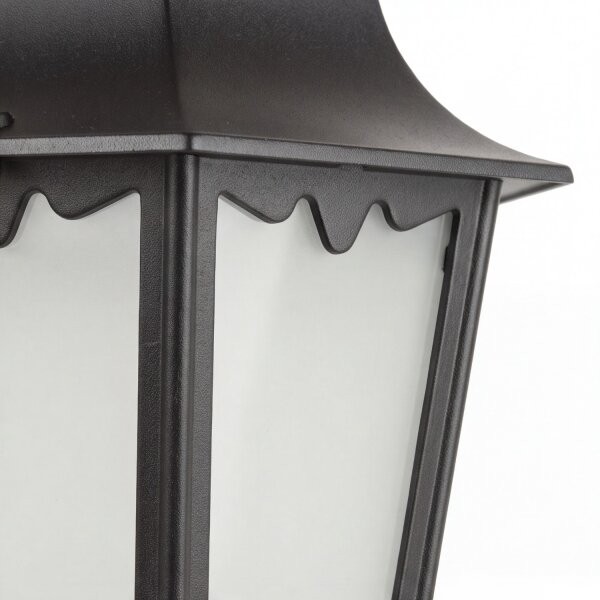 Rustikale Sockelleuchte DILSEN 52cm Aluminium Glas