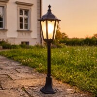 Lampe de chemin rustique noire 84cm...