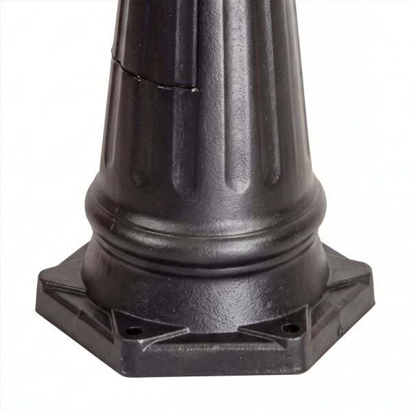 Lampe dallée rustique noire 195-295cm de haut E27