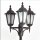 Lampe dallée rustique noire 195-295cm de haut E27
