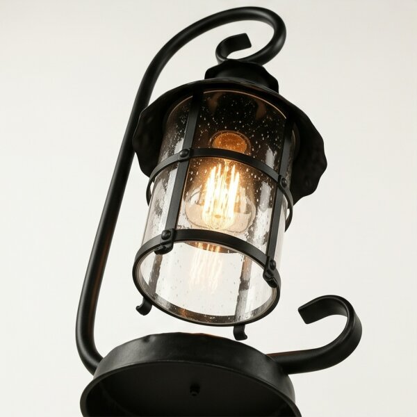Luminaire de socle rustique extérieur 54cm résistant à la pluie E27