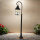 Lampe dextérieur rustique noire 116cm résistante à la pluie E27