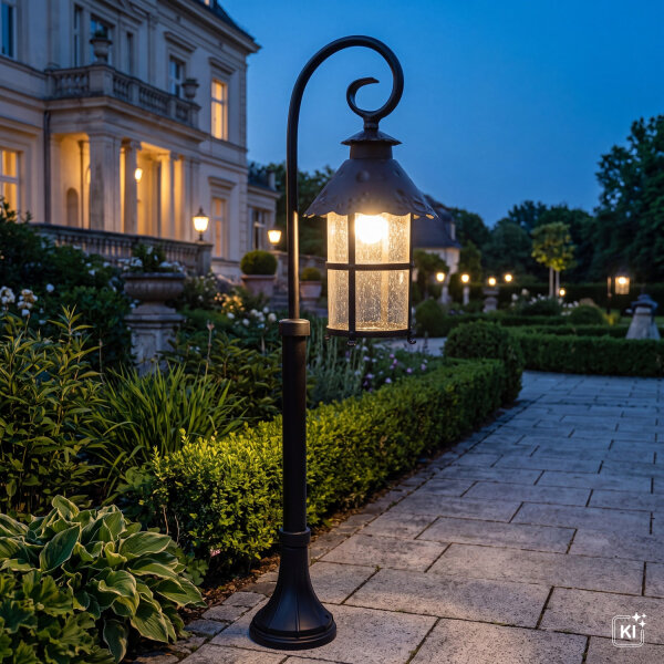 Rustikale Außenlampe TOURNAI 86cm regenfest