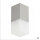 Lampe dextérieur plafond en argent IP44 carré anti-éblouissement