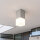 Eckige Deckenlampe Außen IP44 E27 in Silber