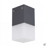 Blendarme Deckenlampe außen IP44 Anthrazit E27
