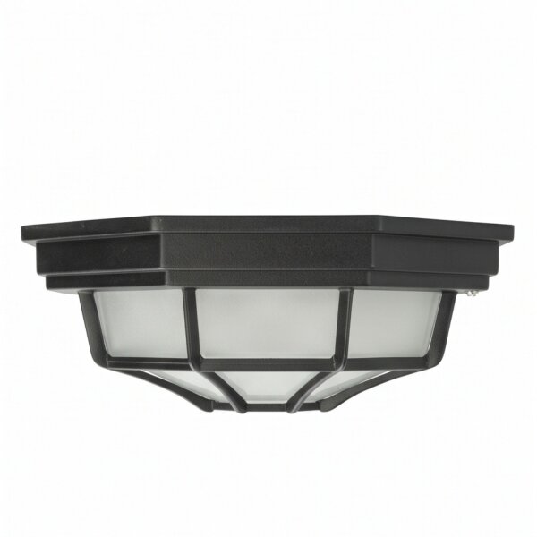 Plafonnier rustique extérieur IP43 aluminium verre