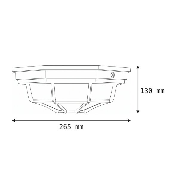 Plafonnier rustique extérieur IP43 aluminium verre