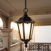 Suspension dext&eacute;rieur Noir IP43 Rustique DILSEN