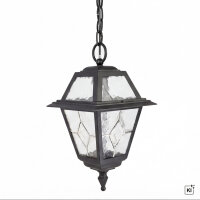 Suspension rustique extérieure aluminium verre IP43