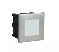 LED Treppenlampe Edelstahl IP65 3000K quadratisch