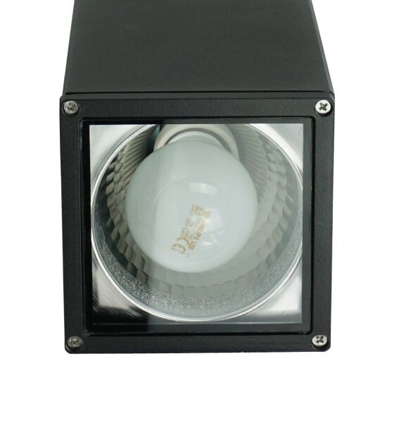 Deckenlampe Außen IP54 Schwarz eckig E27