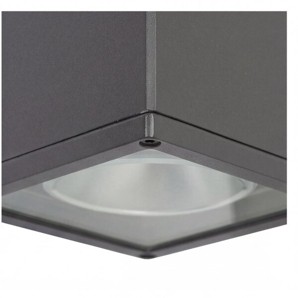 Lampe dextérieur Anthracite IP54 H:21cm E27 Plafonnier