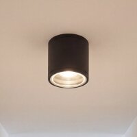 Runde Deckenlampe außen IP54 Ø9 cm Anthrazit...