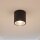 Runde Deckenlampe außen IP54 Ø9 cm Anthrazit GU10