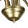 Deckenleuchte Gold Antik Weiß Glasschirm 5-flammig