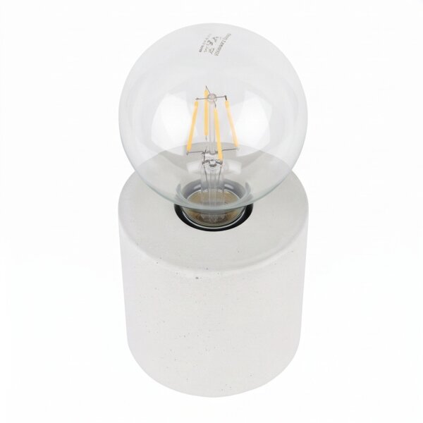 Petite lampe de table avec interrupteur Béton Ø10cm Moderne