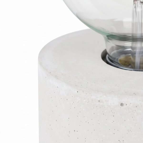 Petite lampe de table avec interrupteur Béton Ø10cm Moderne