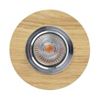 Spot rond à encastrer en chêne Ø10cm...