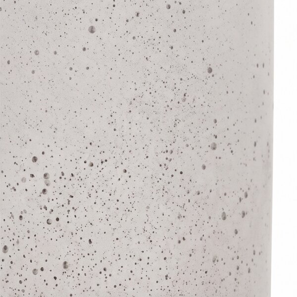 Spot de plafond rond blanc accentué béton Ø10cm