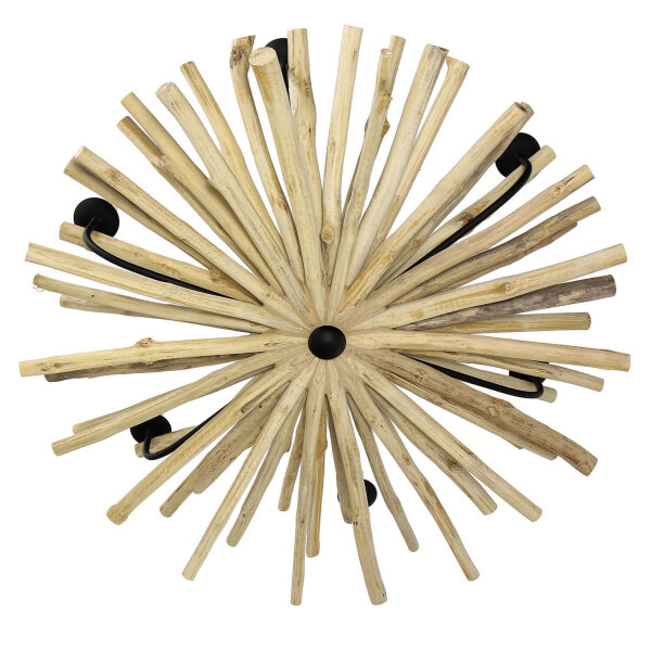 Lustre design bois flotté métal fait main BANGKOK