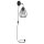 Wandlampe mit Stecker Schwarz &Oslash;18cm Gitter Schirm