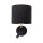 Applique murale LED avec lampe de lecture en noir Lampe PASA