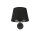 Wandlampe mit Schalter Schwarz Stoffschirm MAJA