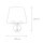 Wandlampe mit Schalter Schwarz Stoffschirm MAJA