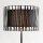 Lampadaire moderne noir métal rond 145 cm
