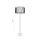 Lampadaire moderne noir métal rond 145 cm
