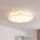 Deckenleuchte Weiß Stoff Wohnzimmer Flur Lampe