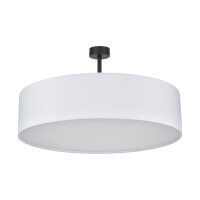 Plafonnier Blanc Chrome &Oslash;60cm Lampe de salon